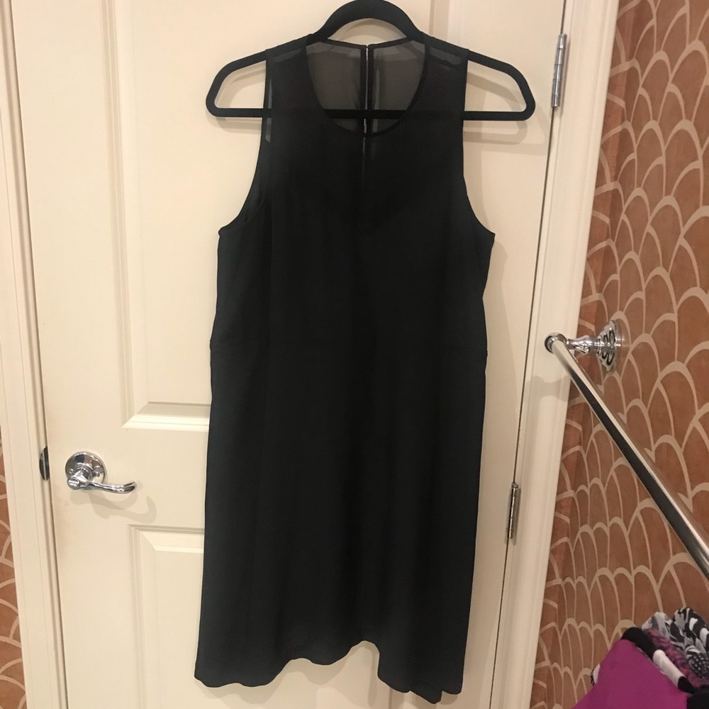 Madewell 100% silk black dress